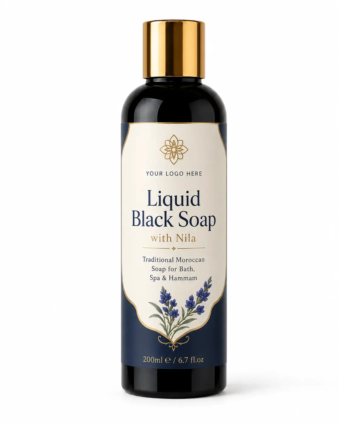 Liquid Black Soap with Moroccan Nila | Bulk 5L & 10L | Private Label Manufacturer